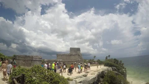 Mexico - Tulum | Temple | Ruins Video stock 164013868