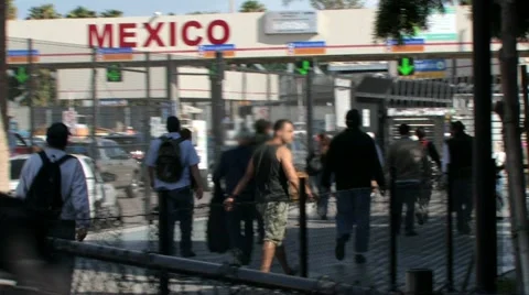 Mexico / US Border Stock Footage