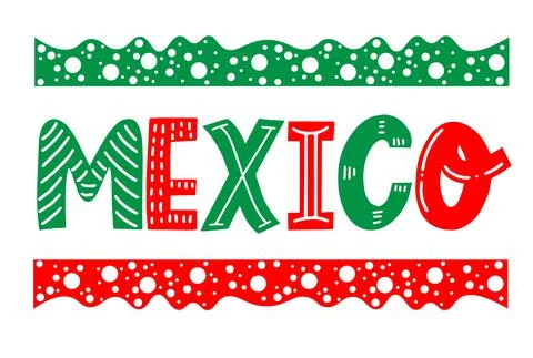 Mexico Vector Illustration on a white background Stock Illustration