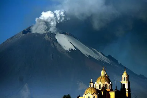Mexico Volcano - Dec 2007 Stockfoto's