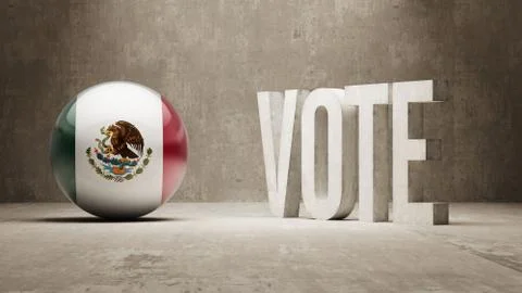 Mexico. Vote Concept. Stock Illustration
