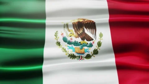 Mexico Waving Flag Animation Stock Footage 220240624