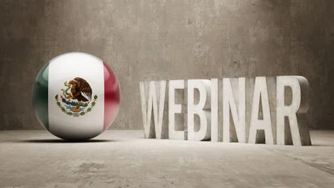 Mexico. Webinar Concept. Stock Illustration