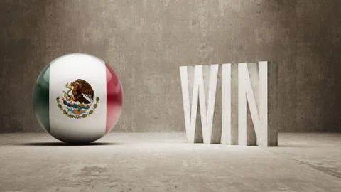 Mexico. Win Concept. Stock Illustration
