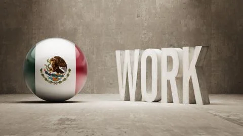 Mexico. Work Concept. Stock Illustration