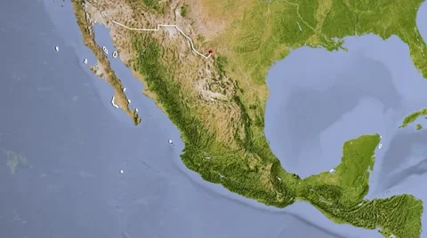 Mexico, zooming into large view Stock Footage 11526970