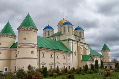 Mezhiritsky holy trinity monastery Stock Photos