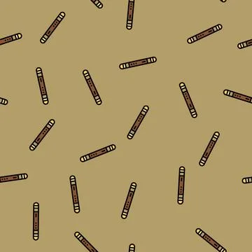 Mezuzah doorpost vector seamless pattern Stock Illustration