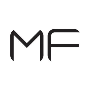 Mf initial letter vector logo icon Stock-Illustration
