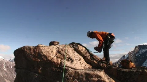 MF outdoor mountainclimbing005 Stock Footage 761957