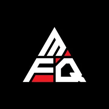MFQ triangle letter logo design with triangle shape. MFQ triangle logo desi.. Stock Illustration