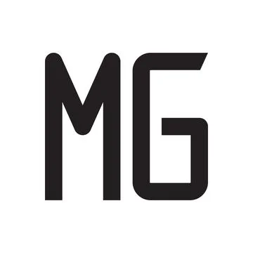Mg initial letter vector logo icon Illustrazione stock
