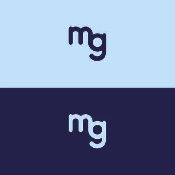 MG logo, monogram, vector Stock Illustration