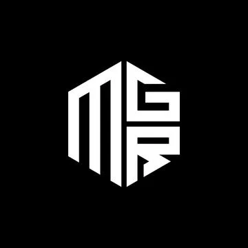 MGR logo MGR icon MGR monogram MGR letter minimalist Circle flat Unique mod.. Stock Illustration