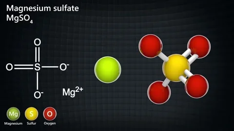 MgSO4 Magnesium sulfate Stock Footage 146058897