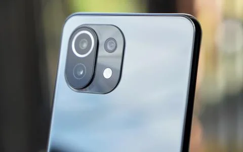 Mi 11 Lite Black Stock Photos