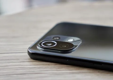 Mi 11 Lite Black Stock Photos