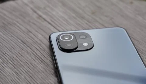 Mi 11 Lite Black Foto stock