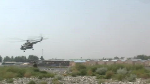 MI-17 takeoff  Stock Footage 531011