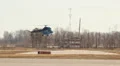 Mi-2 helicopter, Gazpromavia, board RA-23748 at the airport HD Footage