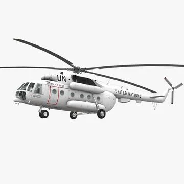 Mi-8MTV United Nations 3D Model