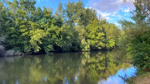 Mi River of calm waters Stock Footage 288971179