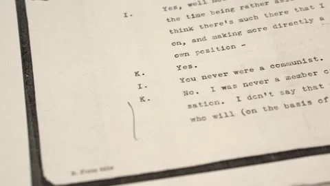 MI6 Documents, Interview With Kim Philby Who Was Leaking Classified Information Stock Footage 328265827