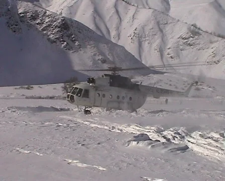 Mi8 Helicopter take off Stock Footage 458434