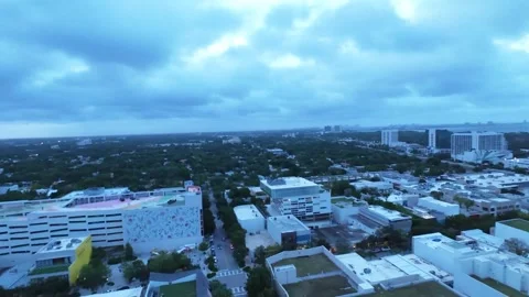 Miami 4K Drone Design District Aerial Highway Cinematic Shot Stock Footage 290844311