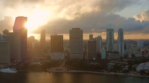Miami Aerial Stock Footage 71355193