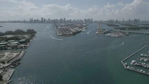 The Miami bay area Stock Footage 237281363