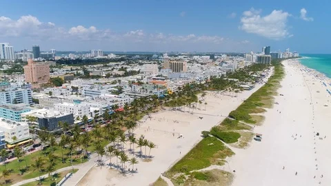 Miami Beach Aerial Stock Footage 88245381