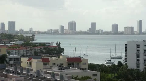 Miami Beach Bay HD Stock Footage 10841637