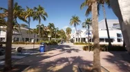 Miami Beach Closure Coronavirus Lincoln Road Stock Footage