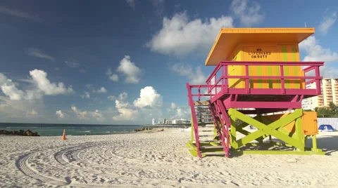 Miami Beach coastline Stock Footage 66778701