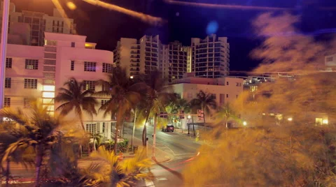 Miami Beach Collins Ave Stock Footage 53775904