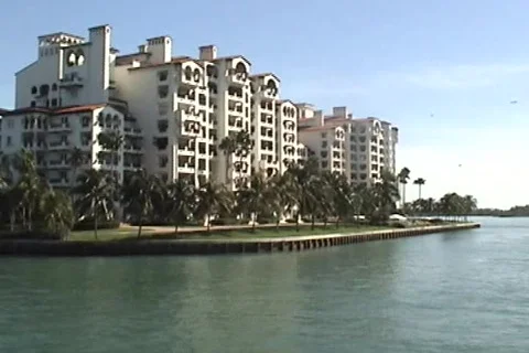 Miami Beach Condos 2 Stock Footage 668217