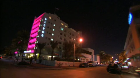 Miami beach downtown. Stock Footage 286907