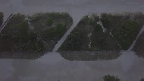 Miami beach drone cinelike Stock Footage 231599285