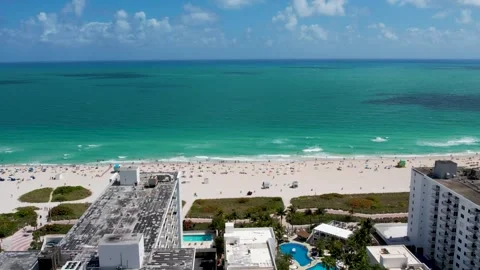 Miami Beach Drone Flying 3 Vídeo Stock 288227712