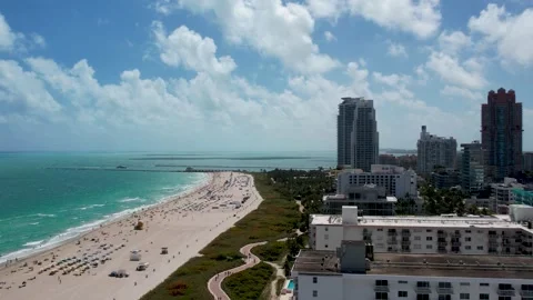 Miami Beach Drone Flying 5 Video stock 288227707