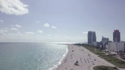 Miami Beach Drone Stock Footage 223883508