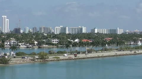 Miami Beach FL skyline Stock Footage 102988840