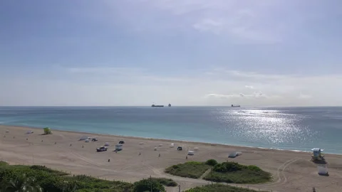 Miami Beach Florida Empty Summer Time Lapse Stock Footage 134299798