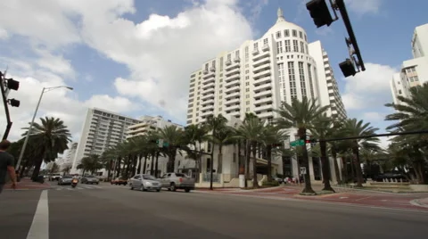 Miami Beach Florida Lowes Stock Footage 66472657