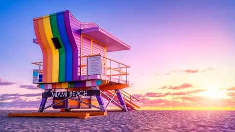 Miami beach, florida Stock Photos