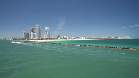 Miami Beach Harbour Stock Footage 117174539