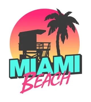 Miami Beach Stock Illustration