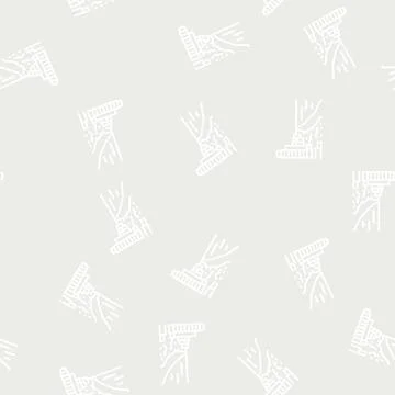 Miami beach line seamless pattern Illustrazione stock