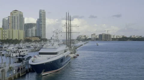 Miami Beach Marina Stock Footage 53361693